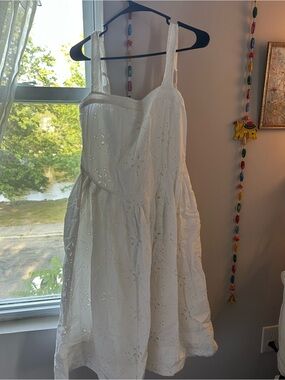 Free People White primavera eyelet dress NWOT